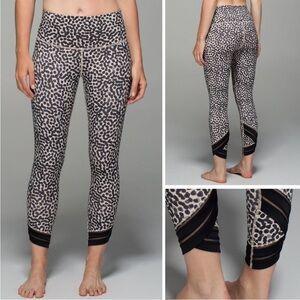 Lululemon High Times Ace Spot Wrap Mesh Legging Pants